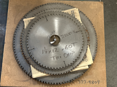 NUMEROUS SAW BLADES IN VARIOUS SIZS