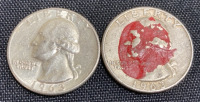 (2) 1963 90% Silver Washington Quarters