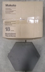 Hexagon Glazed Ceramic Tile 18per Box SP8