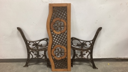 4&rsquo; Iron Bench Pieces