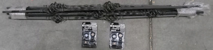 (1) Rod Iron Stairway Baluster NOT IN BOX (2) Instillation Level Kits SP4