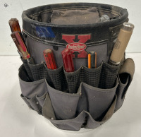 (1) Plastic Toolbox W/ Window Screen Repair Tools (1) Metal Toolbox W/Tools (1) 5-Gallon Bucket W/ Bucket Buddy & Tools - 4