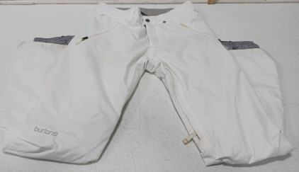 Burton DryRide Sz Medium White Snow Pants