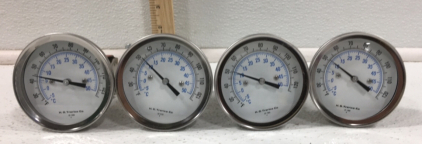 (4) Trerice Bi-Metal Thermometer B8360403