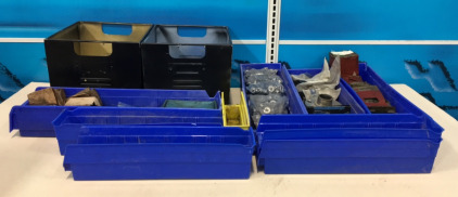 Large Lot Of Parts And Part Bins Including Washers, Nuts, Bolts Bins And More