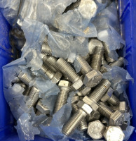 Pallet Of Parts And Parts Bins Incluidng Brackets, Nuts, Various Size Bolts And More - 4