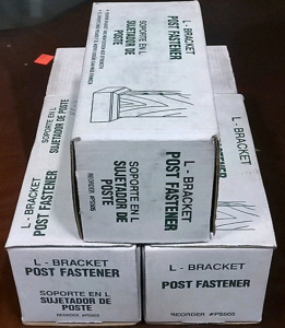 (4) 3 1/4" Post Fastener & L Bracket