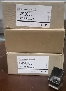 (3) Satin Black Baluster Shoes Mo# LI-PROCOL