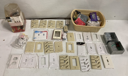 Assorted Home Electrical Hardware - Wall Plates - Outlets- And More!