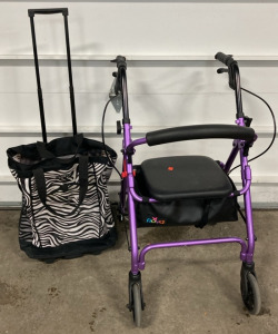 Purple Nova Walker, Wheeled Grocery Bag