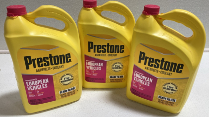 (3) 1gal Prestone Antifreeze and Coolant for European Vehicles