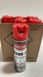 (6) Kelton Industrial Mark-It Red Spray Paint