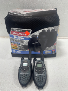 Genuine Dickies Truck Seat Covers Fits Crew and Extended Cabs (1) Set of Motorola Walkie Talkies