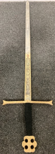 SPANISH KNIGHTS SWORD 33&rdquo; BLADE, HAND AND A HALF HANDLE