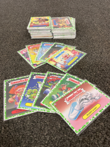 GARAGE PAIL KIDS TRADING CARDS, 2021 TOPPS PRINTING, LARGE (150+) CARD SET WITH MANY CHARACTERS