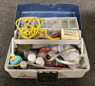 FLAMBEAU TACKLE BOX WITH ASSORTED TACKLE