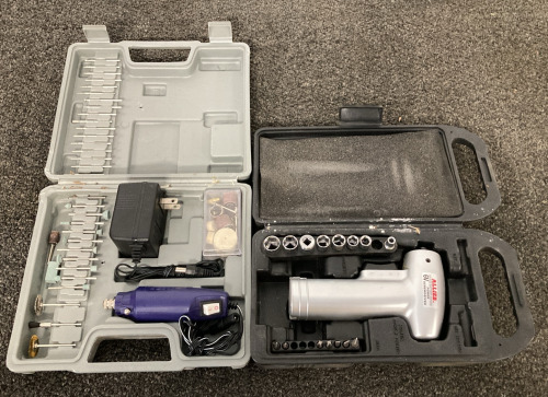 HANDHELD ROTARY TOOL KIT AND ALLIED 6V POWER SCREWDRIVER