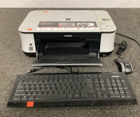 CANON PIXMA MP240 PHOTO ALL-IN-ONE PRINTER, ASUS KEYBOARD AND MOUSE— WORKS