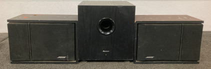 PIONEER SUBWOOFER AND BOSE SPEAKERS