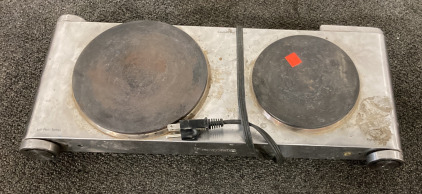 (1) KENMORE DOUBLE ELECTRIC BURNER (POWER ON)