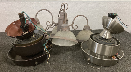 (3) CEILING LIGHT FIXTURES