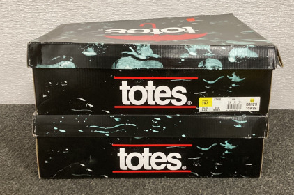 (2) PAIRS OF TOTES SIZE 7 MED BLACK BOOTS (GREAT CONDITION)