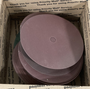 BOX OF (50) 9” 80 GRIT SANDING DISKS 3M