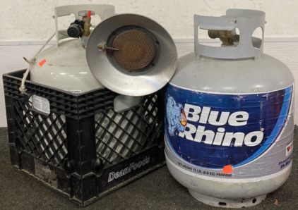 BLUE RHINO PROPANE TANK, PROPANE HEATER