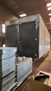 Industrial Powder Coat Oven With Extra Panels And Heater 31'8" x 12' x 11' 8"