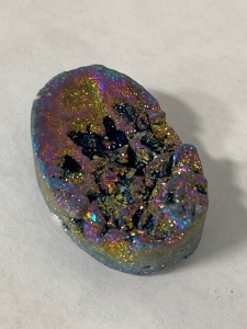 43.25 Ct. Multi Color Titanian Druzy Crystal Geode