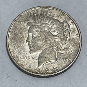 1923 Peace Dollar 90% Silver One Dollar Coin