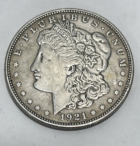 1921 One Troy Ounce.999 Fine Silver Morgan Silver Dollar