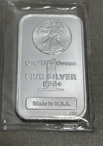1 Troy Ounces .999+ Fine Silver Bar