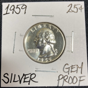 1959 Gem Proof Silver Washington Quarter