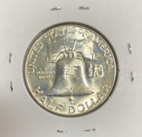 1961-D BU Franklin Silver Half Dollar - 2