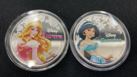 (6) Disney Princesses .925 Plated Collectors Coins - 4