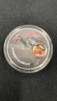 (5) Jurassic Time Dinosaur .925 Plated Collectible Coins - 4