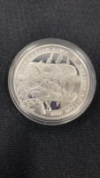 (5) Jurassic Time Dinosaur .925 Plated Collectible Coins - 5