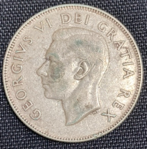 1952 Canada 50 Cent Coin