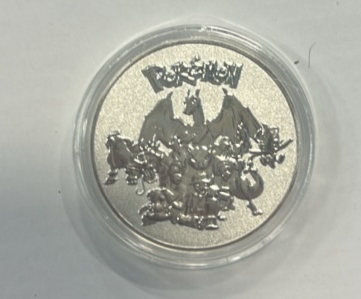 (4) Collectible Silver Plated Pokémon Rounds