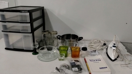 Vintage Luminarc Emerald Glass w/ other kitchen appliances and more