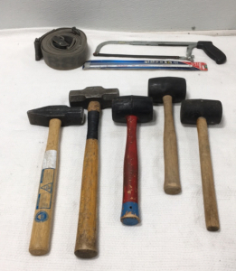 (2) Hand Sledgehammers (3) Rubber Mallets & More