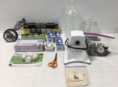 General Little Pro Food Grinder, (2) Glass Containers W/Lids & More