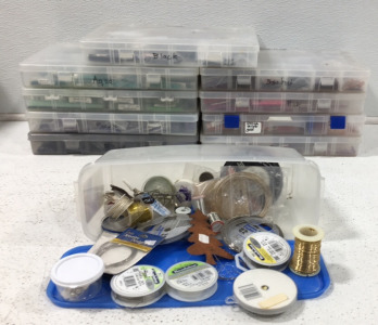 Collection Of Beading Supplies