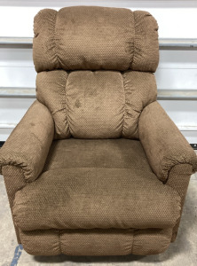 Plush Rocking Recliner (Medium Brown)