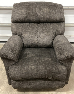 Plush Rocking Electric Recliner (Dark Gray)