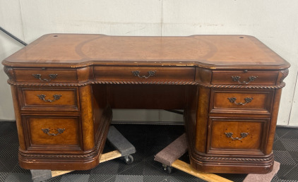 Aspen Home Bookmatched Walnut Executive Desk