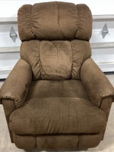 Plush Rocking Electric Recliner (Dark Brown)