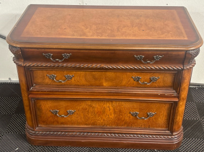 Aspen Home Bookmatched Walnut File Cabinet