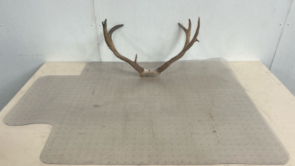 (1) Deer Antlers (1) Carpet Chair Mat